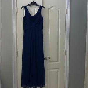 Navy blue evening dress